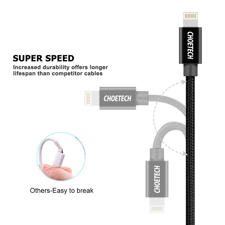 CHOETECH 3 в 1 Usb кабель для зарядки Micro type C кабель 3 в 1 USB кабели для мобильных телефонов для iphone 8 plus samsung xiaomi