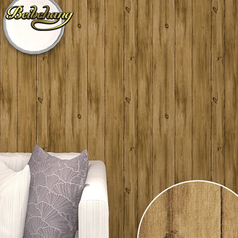 

beibehang papel de parede High-grade wood coffee anyway cloth wallpaper living room sofa restaurant background personalized