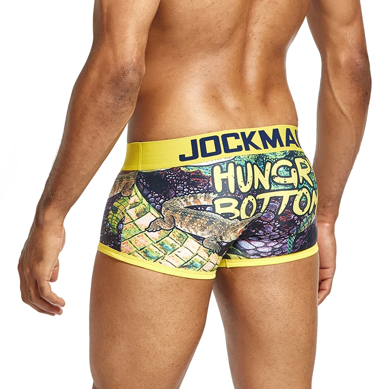 AIIOU нижнее белье с животным принтом мужские боксеры шорты нейлоновые удобные