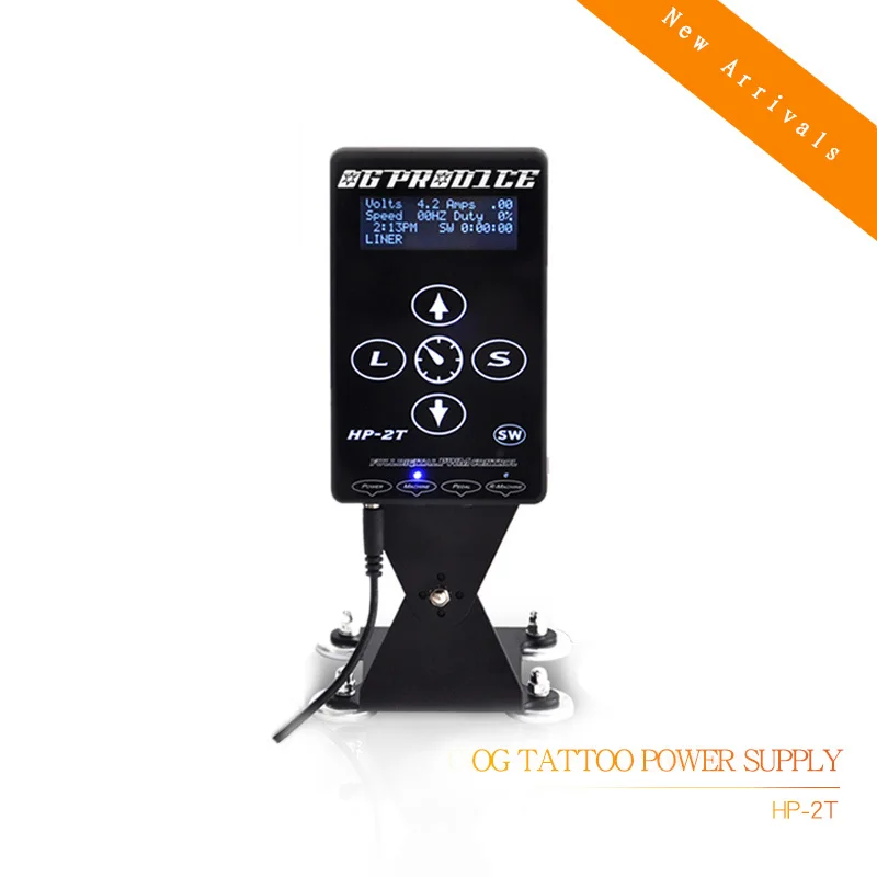 Новый профессиональный блок питания для татуировок HP 2T Powe цифровой светодиодный