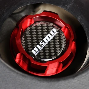carbon fiber logo red aluminum engine oil cap for nissan altima maxima silvia s13 s14 240sx sentra sunny infiniti 350z 300zx free global shipping
