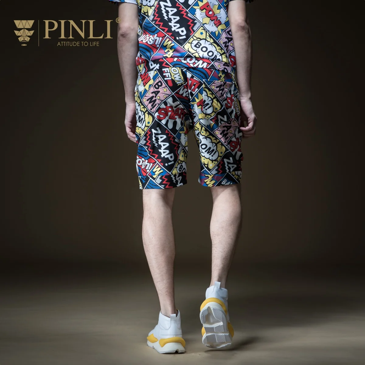 2018 бермуды Masculina De Marca Pinli летние популярные новые мужские пляжные брюки с принтом