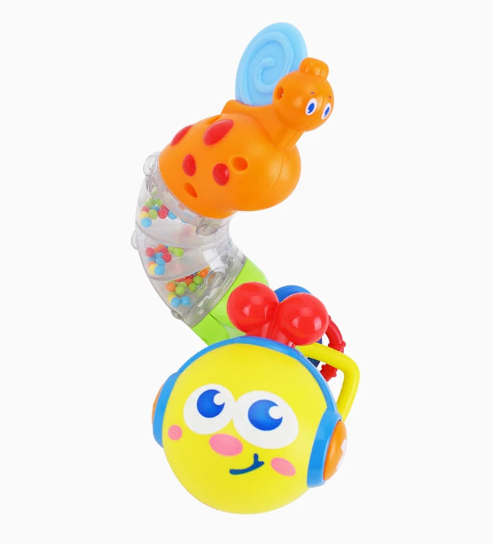 HUILE TOYS 917, детские игрушки, музыкальный скручивающийся червь, погремушка, игрушка, Brinquedos Chocalho, Детские Ранние развивающие игрушки для детей, рождественский подарок