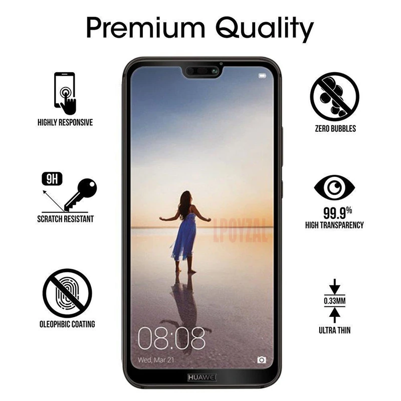 LPOYZAL 3D полное покрытие закаленное стекло для Huawei Honor 10 9 8 Lite Защитная пленка экрана