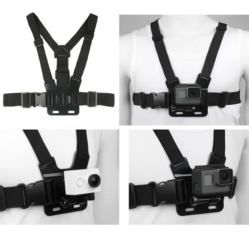 for Gopro Accessories Set 3-way selfie stick Tripod hero 7 6 5 4 Xiaomi Yi 4K Eken h8 H9 SJCAM Action Camera Accessory | Электроника
