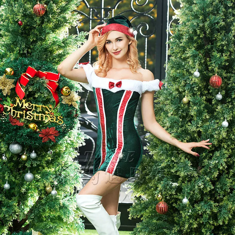 MQUPIN дамское сексуальное нижнее белье рождественские комплекты нижнего белья