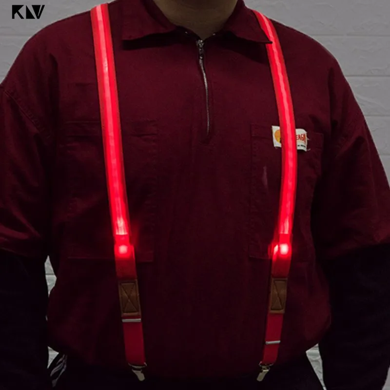 Подтяжки Y образные светодиодные для бега и верховой езды карамельных