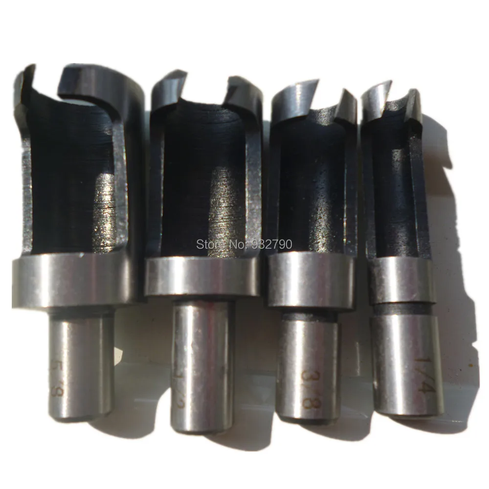 4 шт. Plug резак для дрели набор бит механические инструменты дерево шип резаки SIM