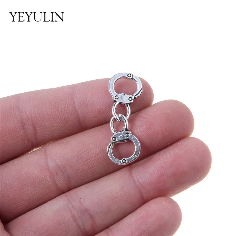 30 шт. модные браслеты из сплава серебряного цвета соединительные шармы для
