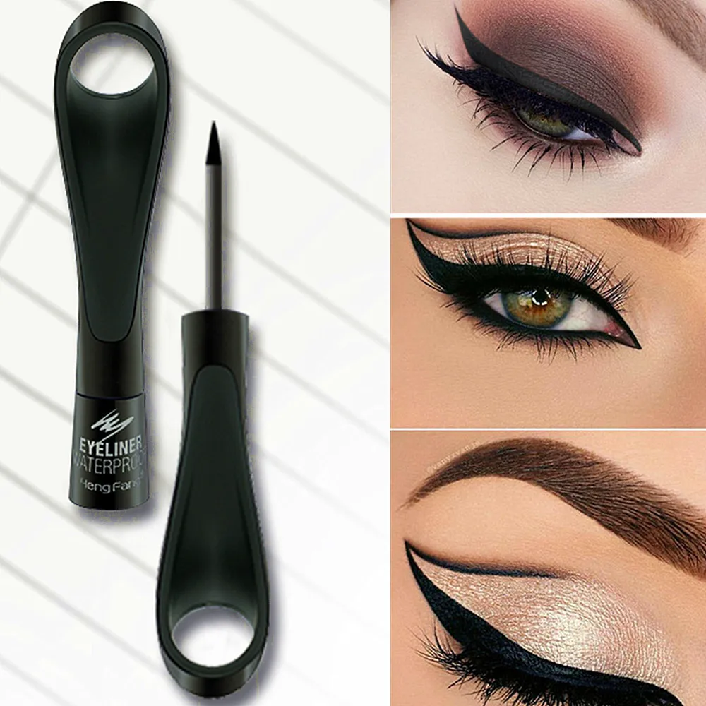 Жидкая подводка для глаз Hengfang Водостойкая Подводка черного цвета с кольцом