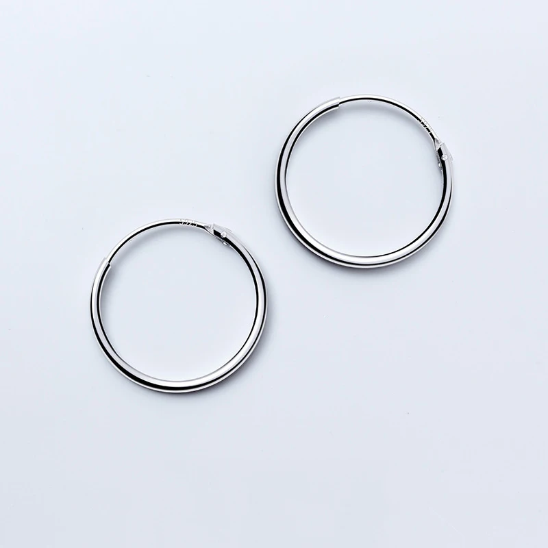 Женские серьги кольца из серебра 100% пробы гипоаллергенные|Серьги-кольца| |
