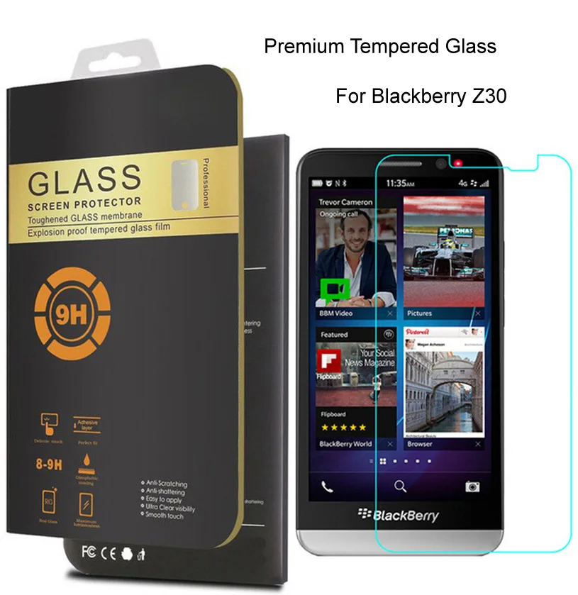 Закаленное стекло для Blackberry Z30 Z20 Z10 Q30 Q20 Q10 Q5 Защитная пленка переднего ЖК экрана 0