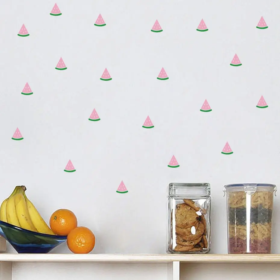 36 шт арбузы Diy стикер на стену для кухни столовой виниловые наклейки Современные