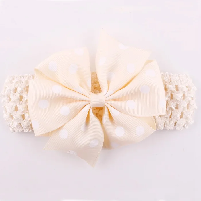 Новый 13 видов цветов Мягкая повязка для новорожденных лента в горошек эластичная