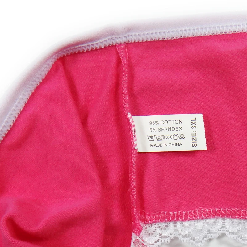 2XL 3XL 4XL 6 шт. Лидер продаж хлопок женские кружевные трусы сексуальные малоэтажных
