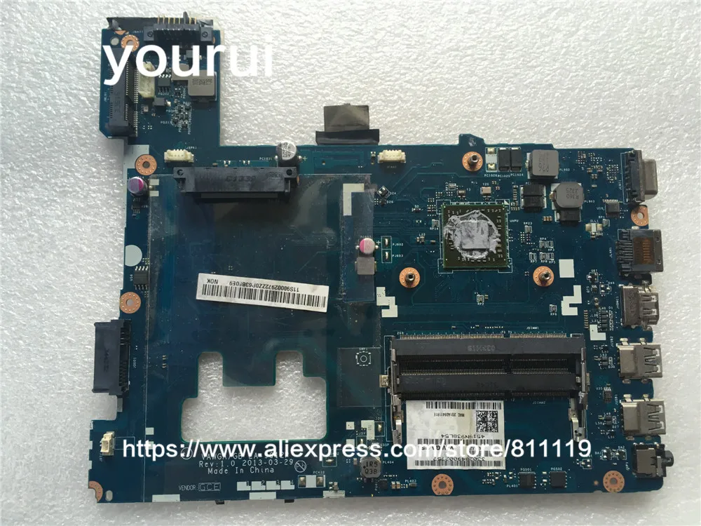 Yourui VAWGA/GB LA 9912P для ноутбука lenovo ideapad g405 материнская плата E1 2100 CPU DDR3|Органайзеры