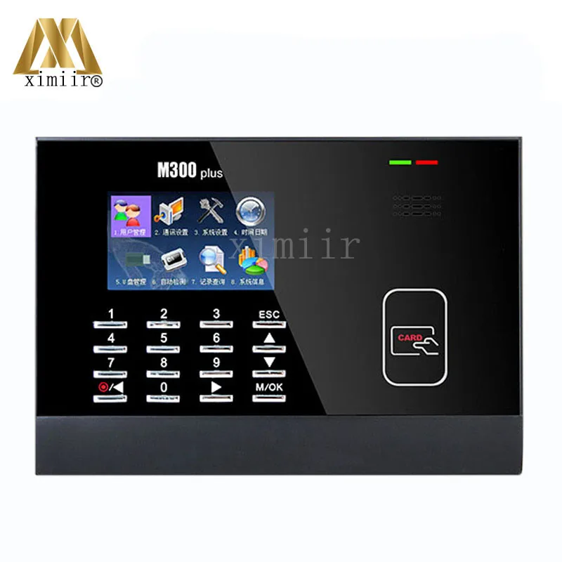 Rfid карта ZK M300Plus с Wi Fi биометрическая запись рабочего времени часы бесплатным