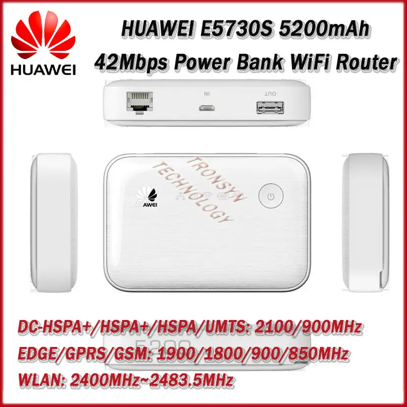 

Mew King DC-HSPA+ 42Mbps HUAWEI E5730S Ethernet 3G Mobile WiFi Hotspot Support Wireless TO Wired Network