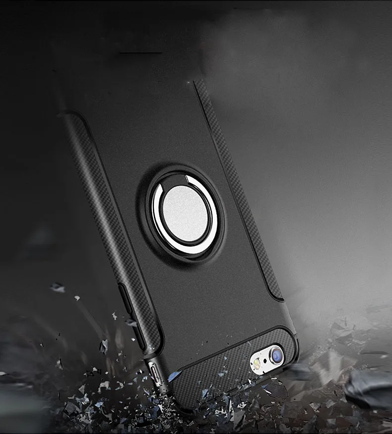 Роскошный бронированный металлический магнитный чехол для iPhone 8 чехлы 6S 7 Plus X SE 5S