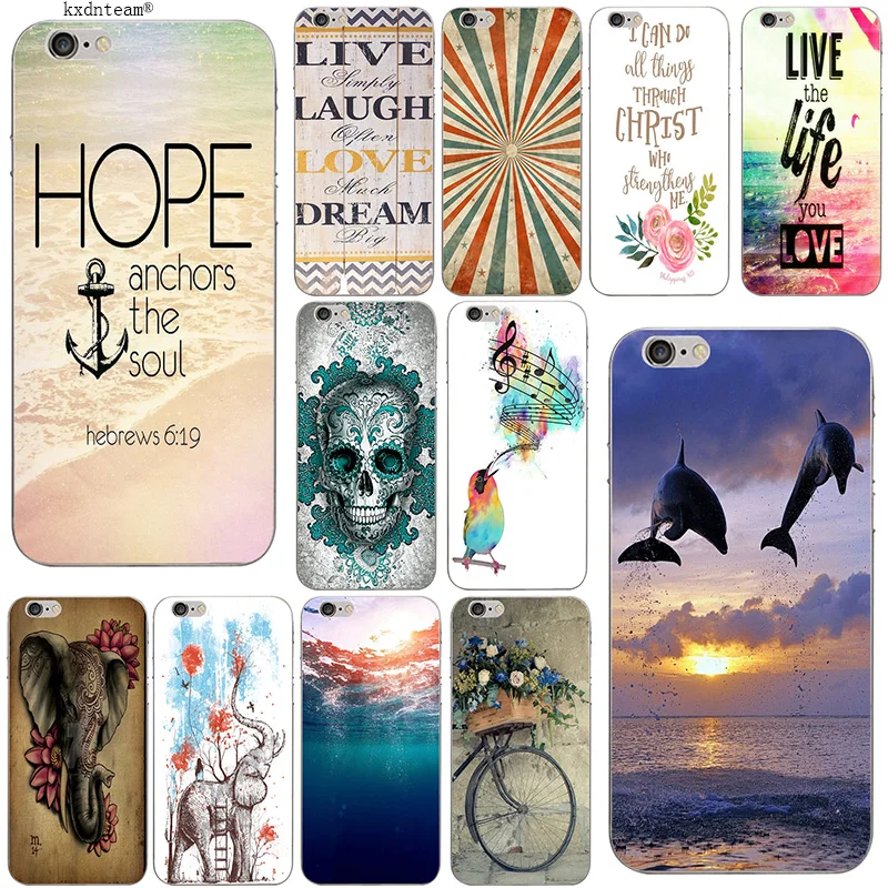 Quotes Live Watercolor Cell Phone Cases Slim Soft TPU Silicon Transparent for iPhone 8 7 6 6S Plus X 5 5S SE 5C 4 Shell Fundas | Мобильные