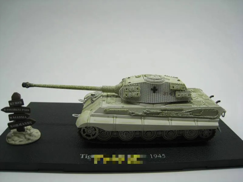 ATLAS 1/72 масштаб военная модель игрушки Tiger II Budapest 1945 литой металлический Танк модель игрушки для подарка, коллекции, украшения