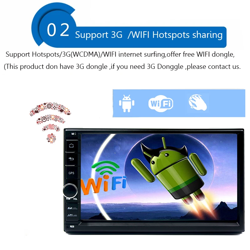 Android 7 1 Автомобильный gps плеер Радио Видео навигация автомобильный стерео dvd для