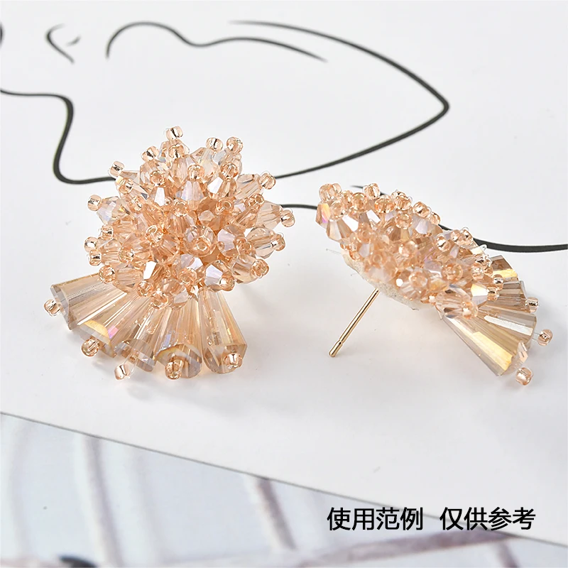 Хрустальный цветок 1 штука усовершенствованный материал для ушей сделай сам