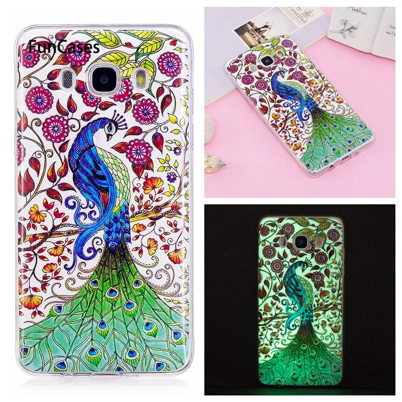 Luminous Case For Samsung Galaxy J7 2016 J710 Silicone Cover J510 Noctilucent Shine J310 J3 | Мобильные телефоны и