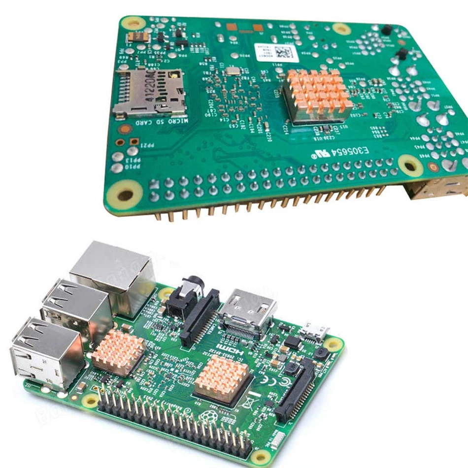 10 шт. комплект для охлаждения материнской платы Raspberry Pi 3 2 Model B + | Компьютеры и офис