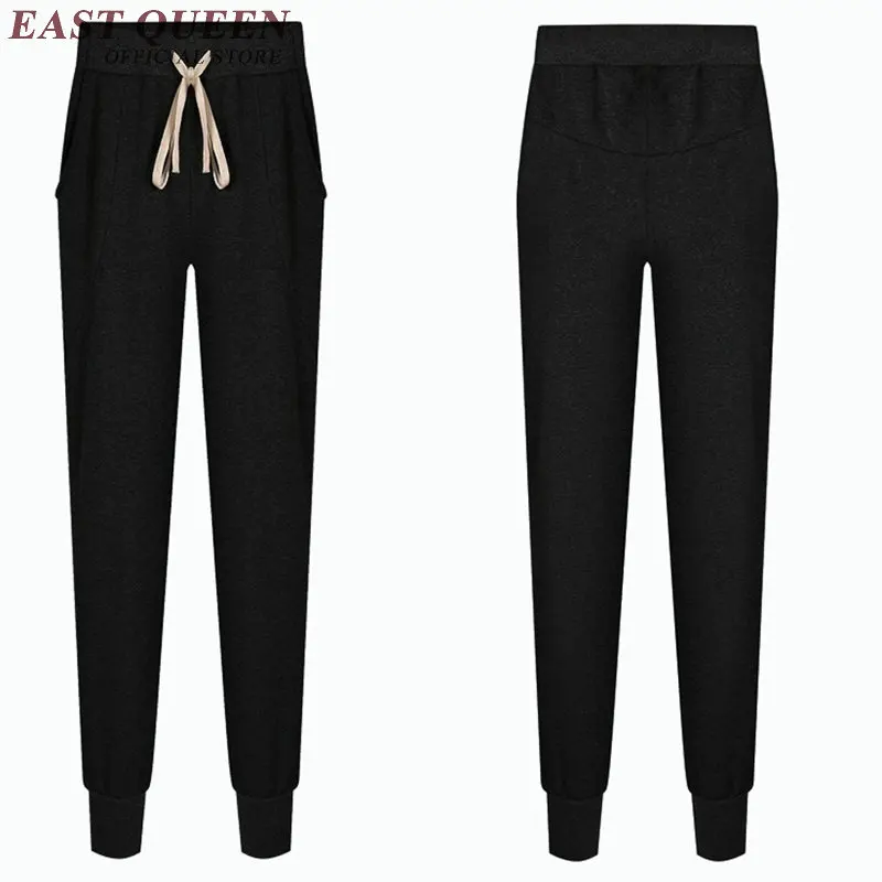 Женские штаны шаровары KK1593 H черные облегающие спортивные штаны|harem pants women|pants for