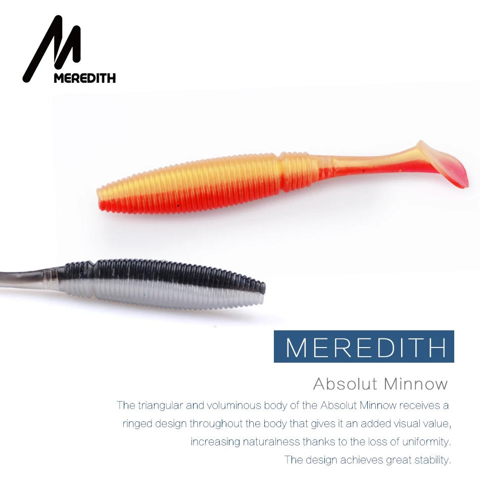 Рыболовные приманки MEREDITH 3,1" Absolut Minnow, 3,7 г, 80 мм, 10 шт., весло, хвост, приманка, рыболовные приманки-Воблеры, искусственный рыболовный мягкий червь
