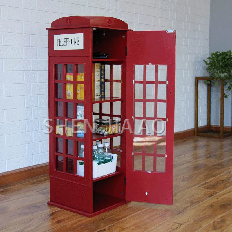 Британская красная телефонная будка шкаф для CD простая книжная полка детские