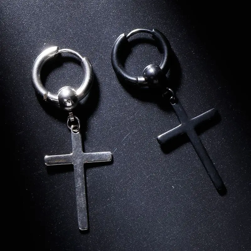 1 шт. шикарные серьги в Корейском стиле Kpop украшения подвеска-крест с