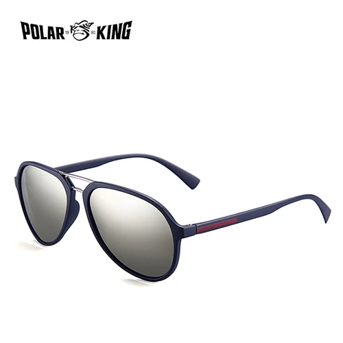 C4 Matte Blue Mirror POLARKING Марка Классические Дизайнерские Поляризованные Солнцезащитные Очки Для Мужчин Вождение Пластиковые Солнцезащитные Очки Мужской Рыбалка Очки Oculos de sol - Цвет линз: C4 Matte Blue Mirror