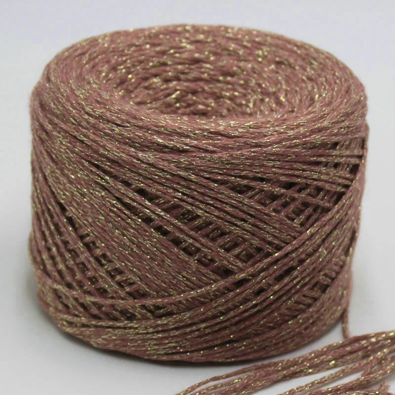 13 Шелковый хлопок+ золотые и Silver Silk вязание крючком пряжи вязать резьбой 200г / серия швейная для шерсти вязать моды лентой - Цвет: 13