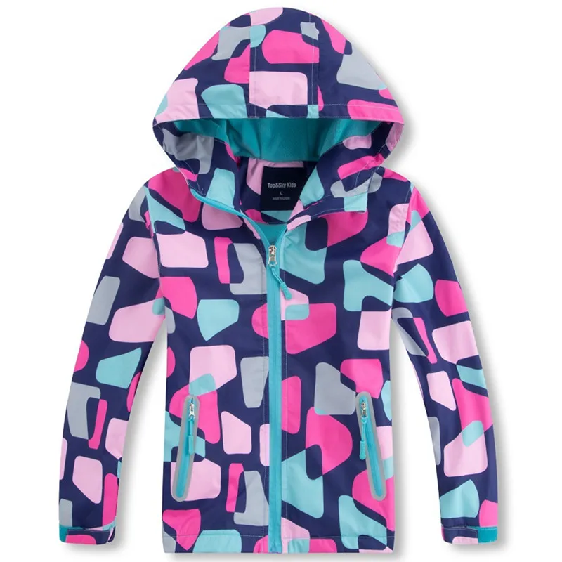 

Waterproof Windproof Children Outerwear Baby Girls Jackets Children Kids Coat Warm Polar Fleece For 3-12 T Winter Autumn Spring