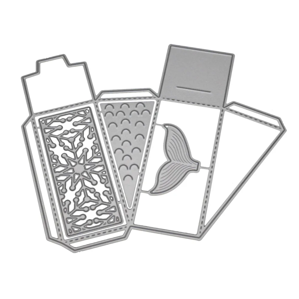 166X127 мм подарочные шаблоны для коробок DIY штампованные заготовки скрапбукинга