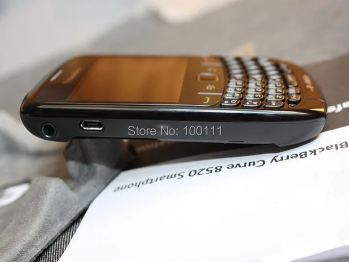 Разблокированный Оригинальный BlackBerry Curve 8520 мобильный телефон QWERTY клавиатура