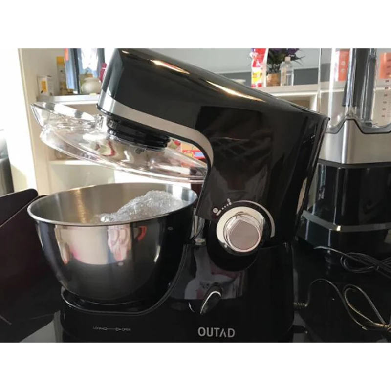 Electric Food Stand Mixer Mini Desktop 7 Speeds Eggs Beater Dough Kneading Machine Baking Whipping Cream Blender | Бытовая техника