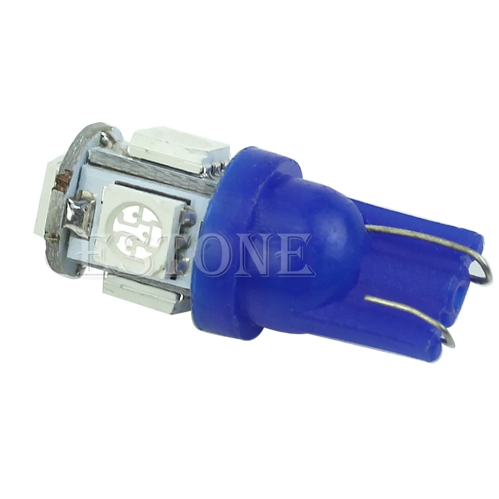 Новый 1 шт. T10 5 светодиодный 5050 SMD 194 168 W5W синий светильник на танкетке