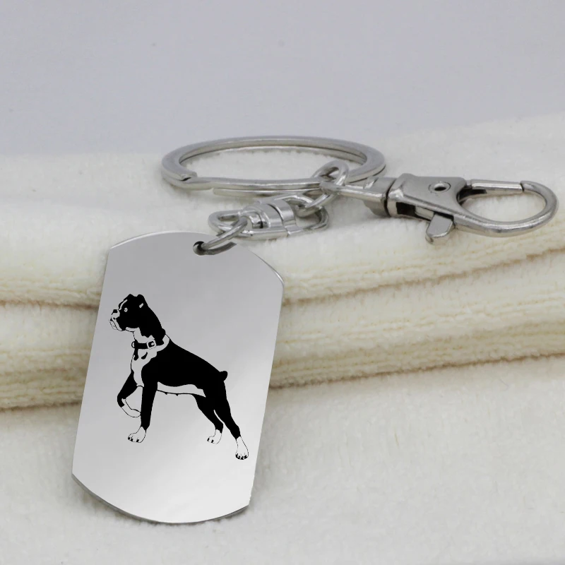 Лапа Печати 316L нержавеющая сталь боксер собака индивидуальный кулон ожерелье