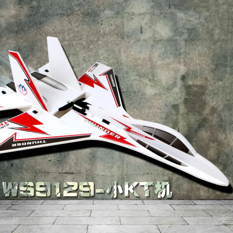 Большой радио плоскости управления WS9129 SU 27 2 4 г 4ch 83 см прочный EPO KT установленное