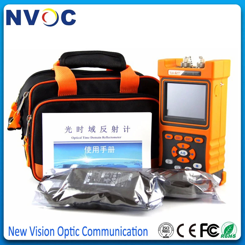 Портативный NK2000 SM OTDR 1310 нм/1550 нм 28/26 дБ встроенный 2 мВт VFL сенсорный экран 70 км ~ 80