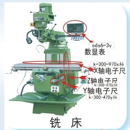Цифровое считывание электронной сигареты SDS-2MS SINO 2 Axis DRO с шт. линейных шкал полный