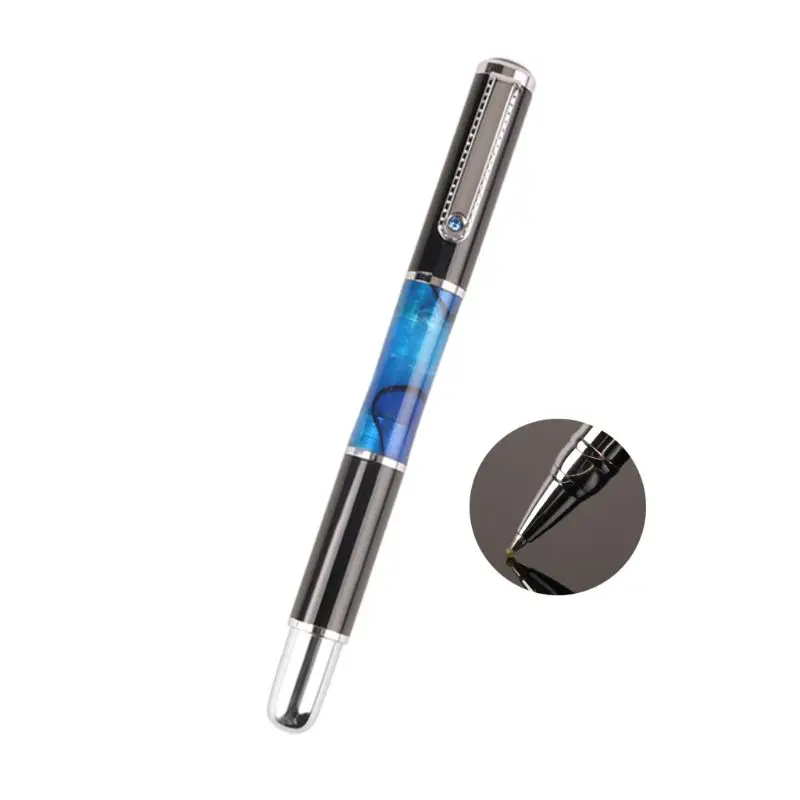 Ballpoint Pen Роскошная металлическая авторучка шариковая ручка деловая Студенческая письмо каллиграфия офисные школьные принадлежности 0,5 мм - Цвет: Ballpoint Pen
