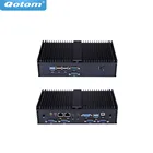 Qotom мини-ПК Q510X Q515X Celeron 3855U 3865U промышленный компьютер 724 маломощный 6 * RS232RS485 двойной Lan VGA POS киоск IPC HTPC