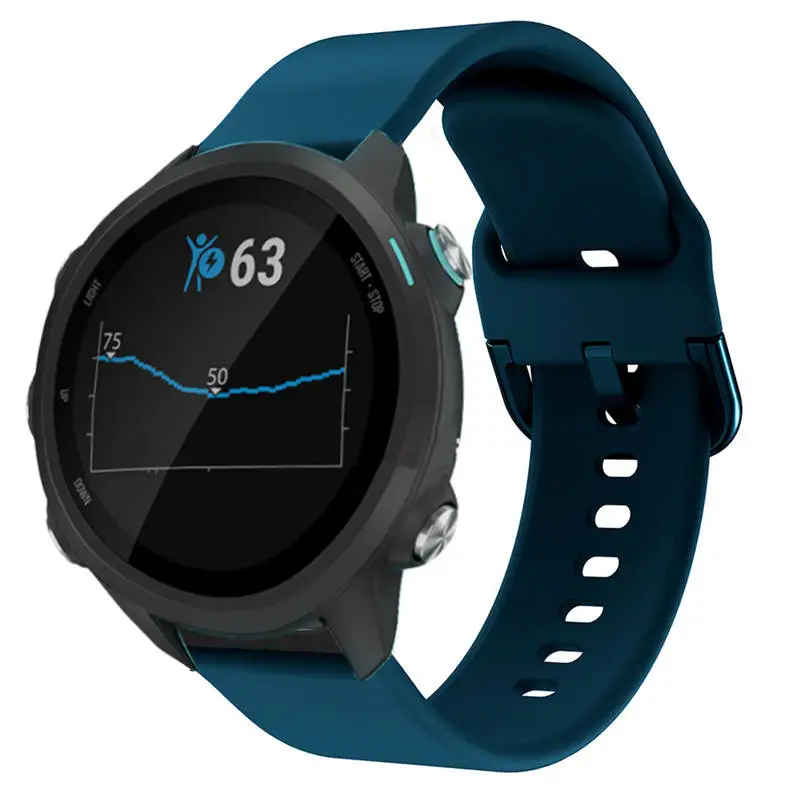 Спортивные Мягкие силиконовые сменные наручные часы для Garmin Forerunner 245 Смарт-часы долговечные аксессуары для мужчин/женщин