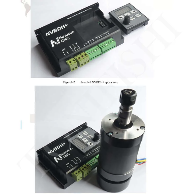 Бесщеточный Шпиндельный Мотор dc Комплект без потенциометра панели холла внешнее