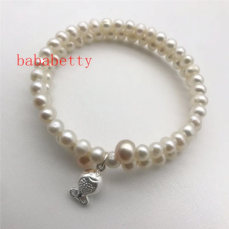 Новый модный новый натуральный пресноводный белый жемчуг 5-6 мм в форме картофеля