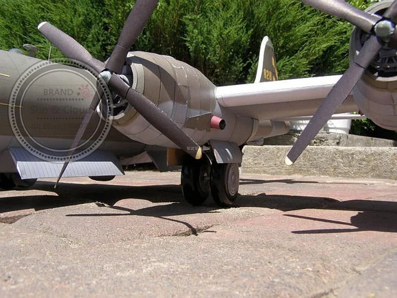1:47 DIY 3D B29 sudraportress Bomber самолет Бумажная модель Сборка ручная работа игра-головоломка DIY детские игрушки Denki& Lin